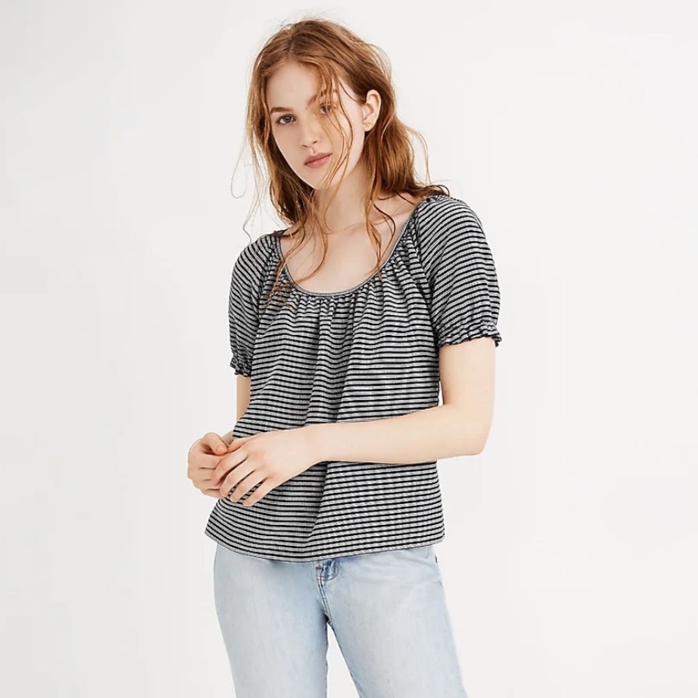 NWT TEXTURE & THREAD Madewell Stripe Size Small Top